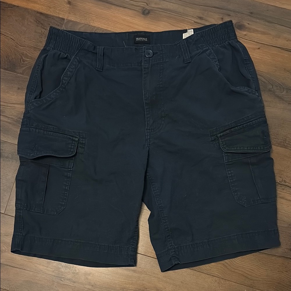Buffalo David Bitton Men's Black Cargo Shorts